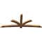Ekena Millwork Davenport Timber Gable Bracket, Western Red Cedar, 108"W x 45"H x 3 1/2"D x 5 1/2"F, 10/12 Pitch GBW108X45X0406DAV00SWR - alternate 2